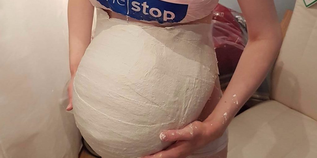 How to make a cast of your baby bump