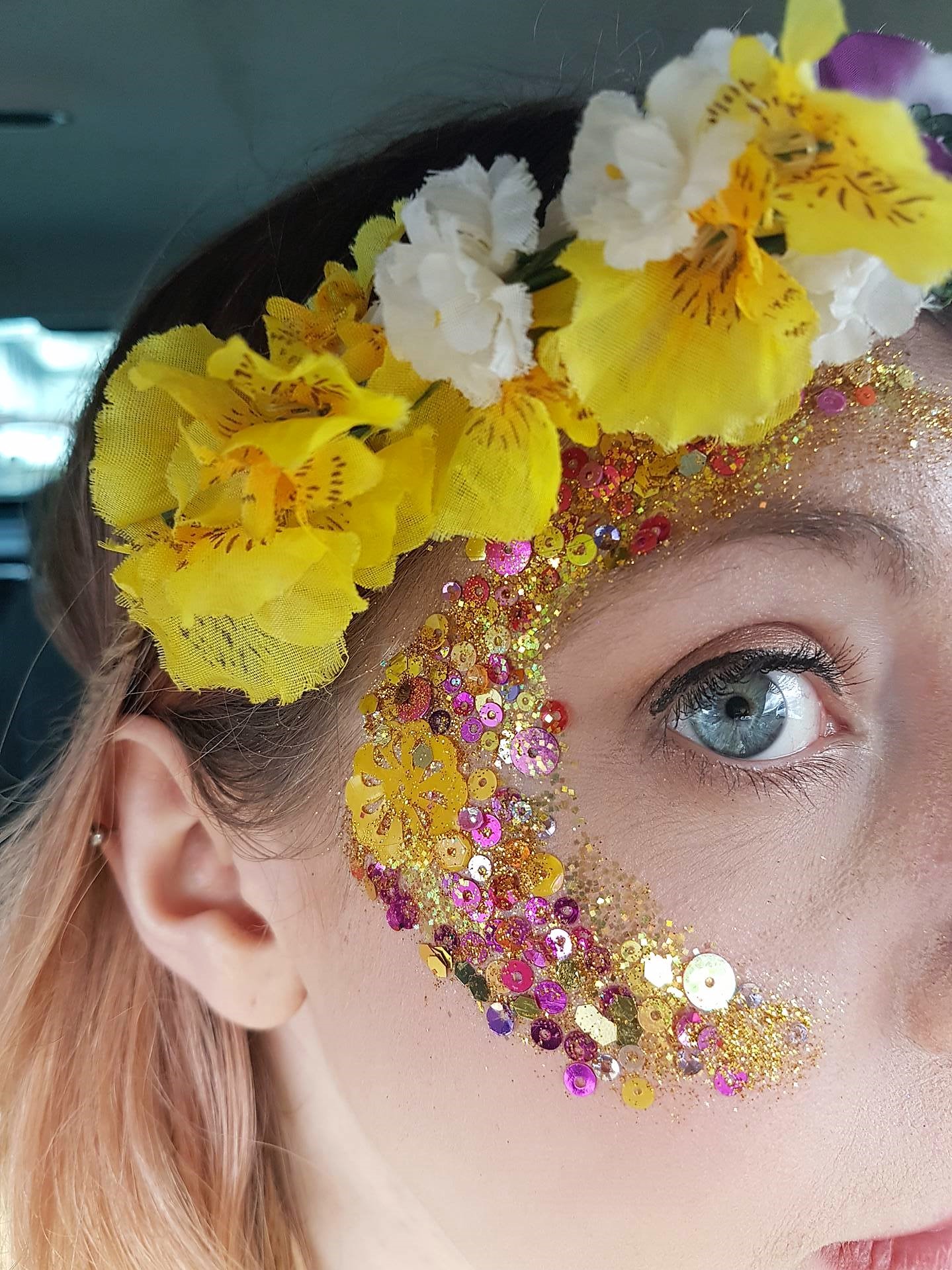 Follies glitter eye at Rochester Sweeps Festival