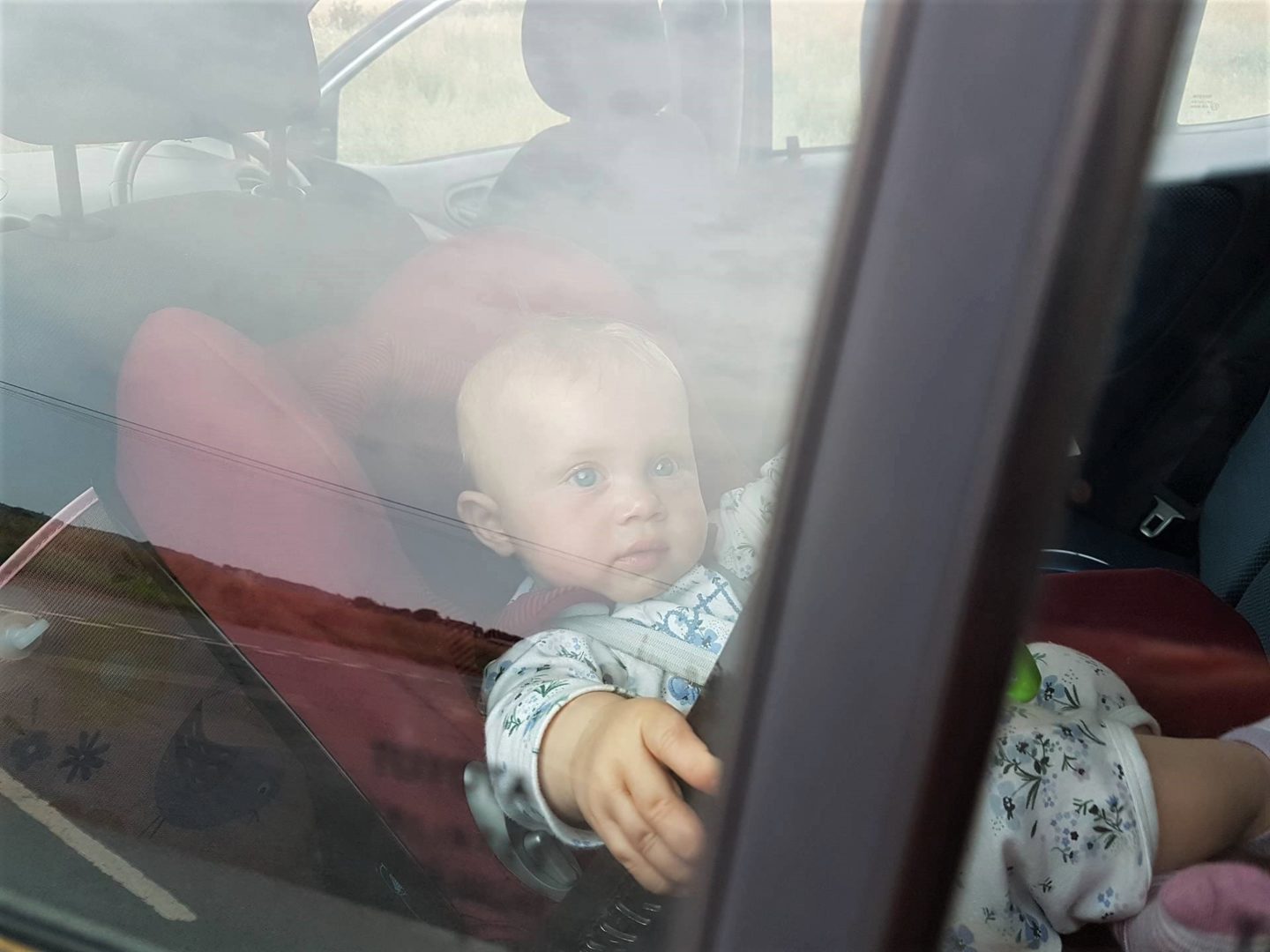 Baby Autumn in Car