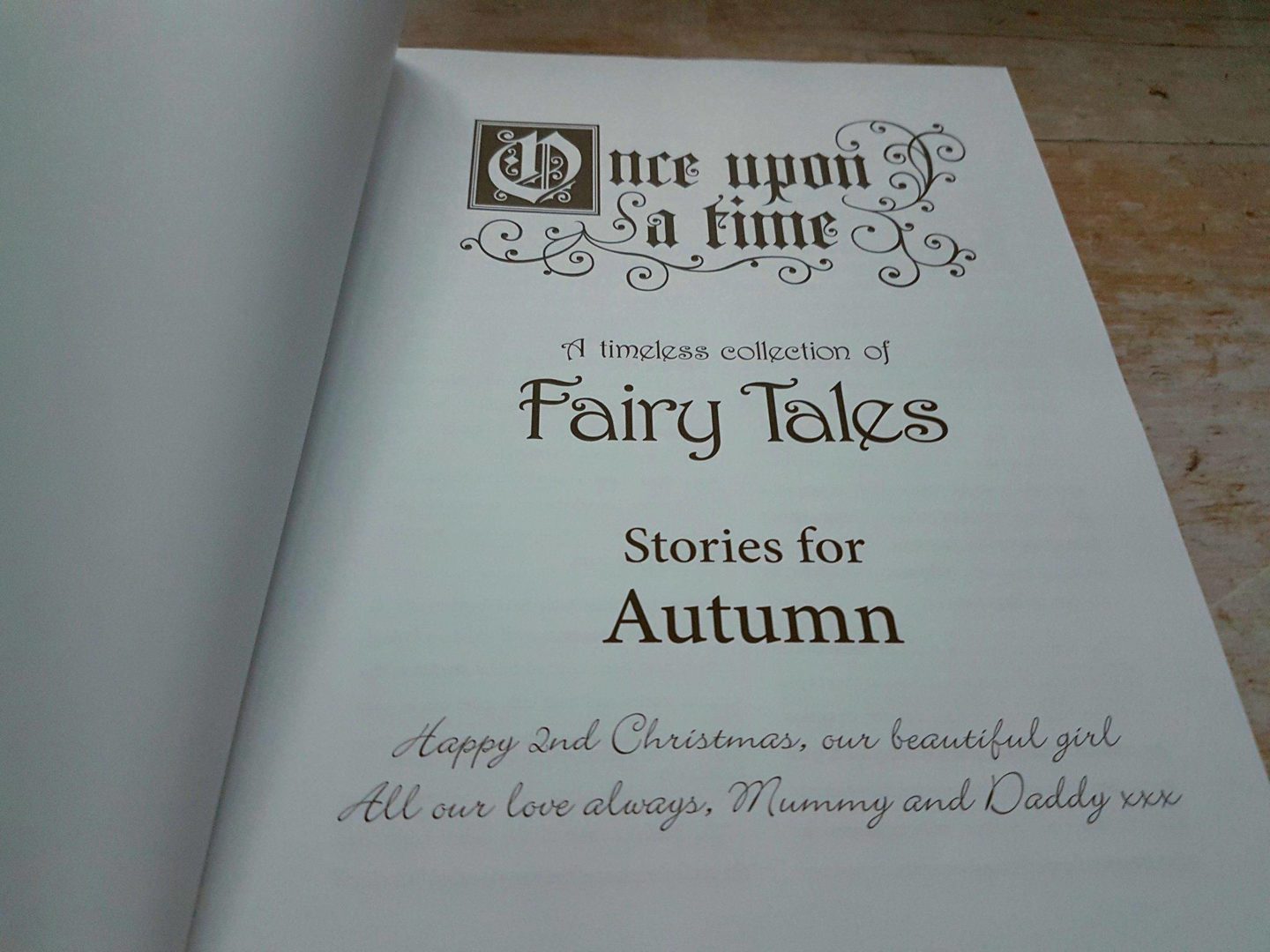 Personalised fairy tales book