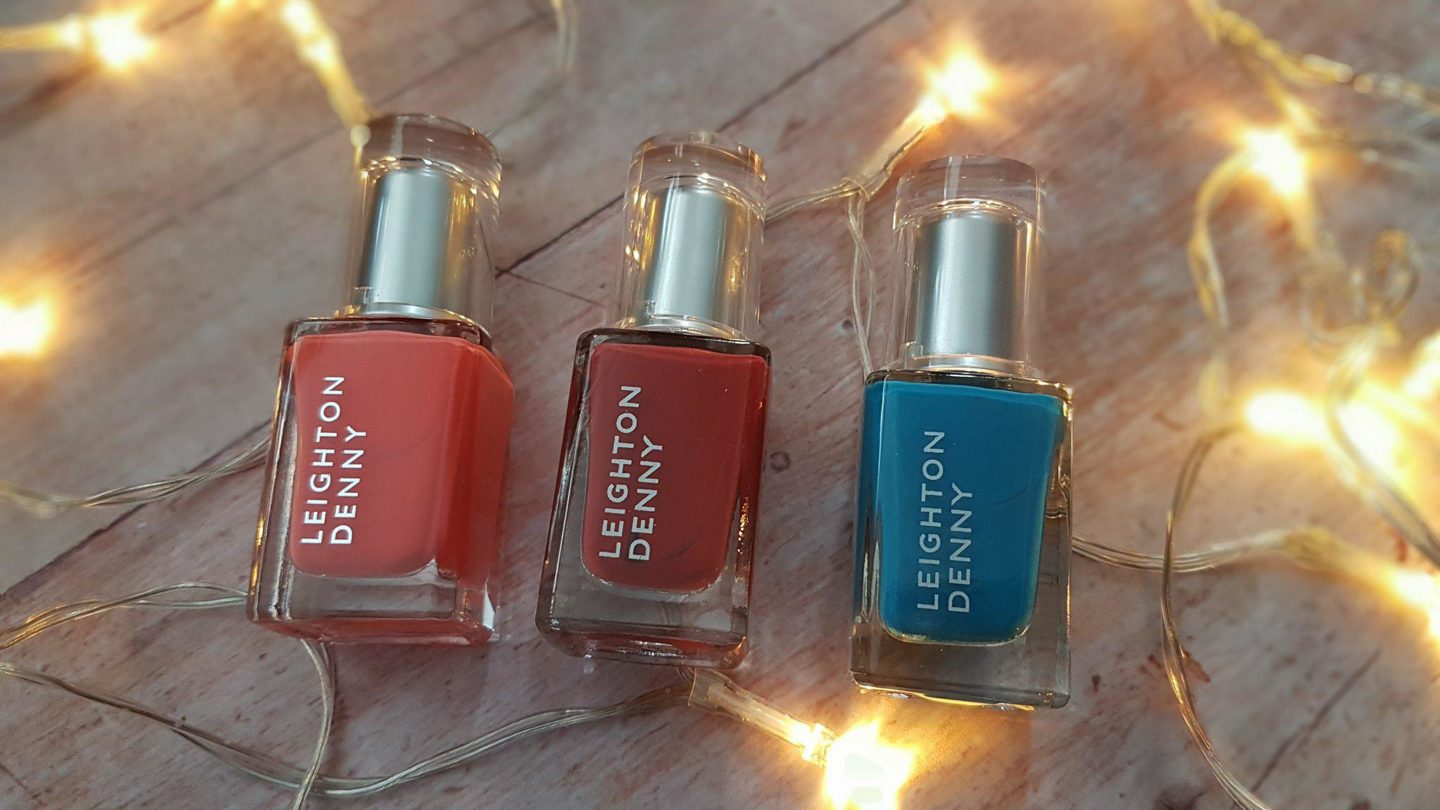 Leighton Denny nail varnishes in Feel the Burn, Get Your Cote and Bon Voyage!