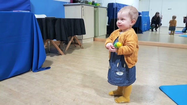 Autumn enjoying her Musical Bumps class