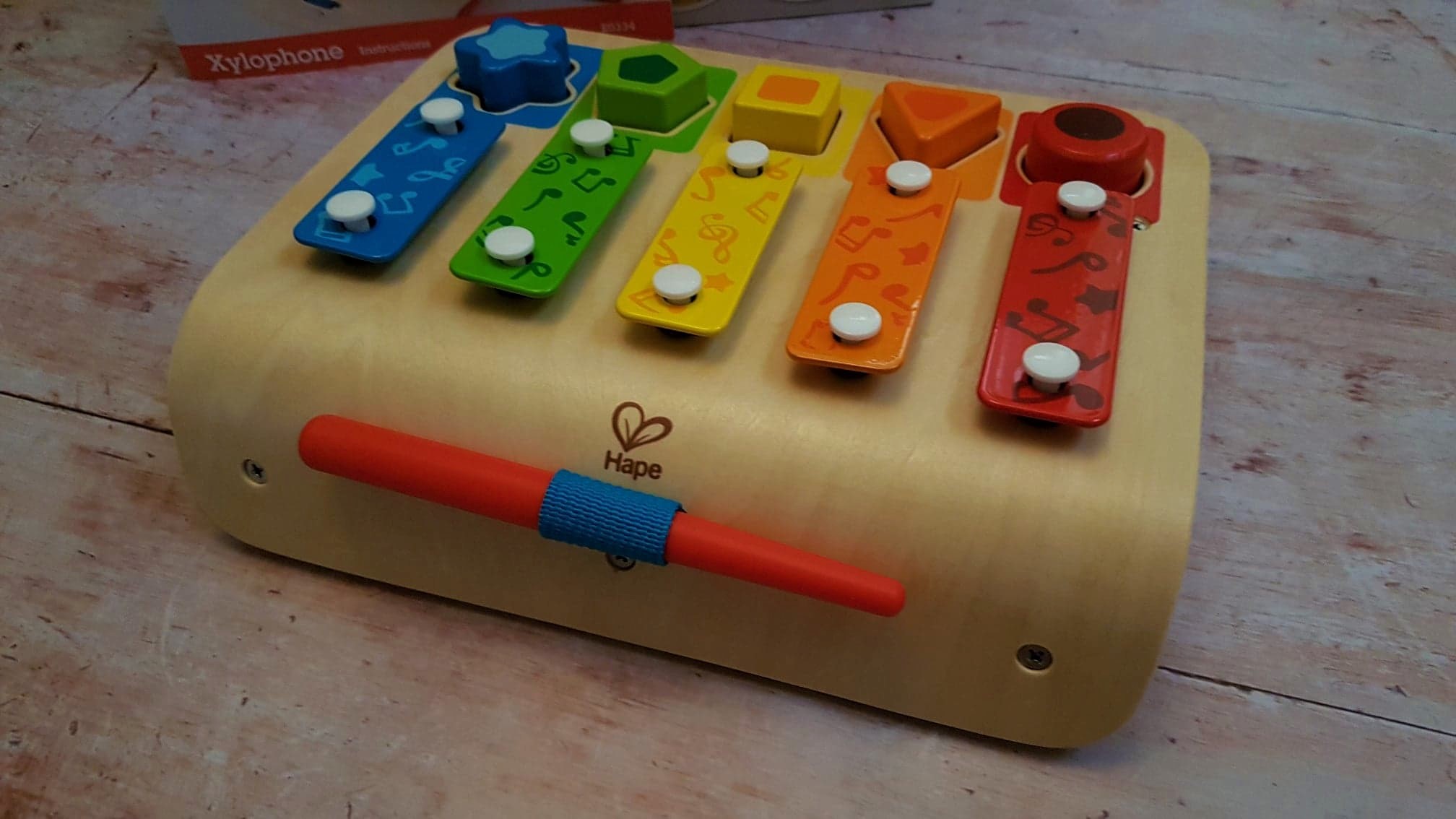 Review Hape Shape Sorter Xylophone Autumn's Mummy