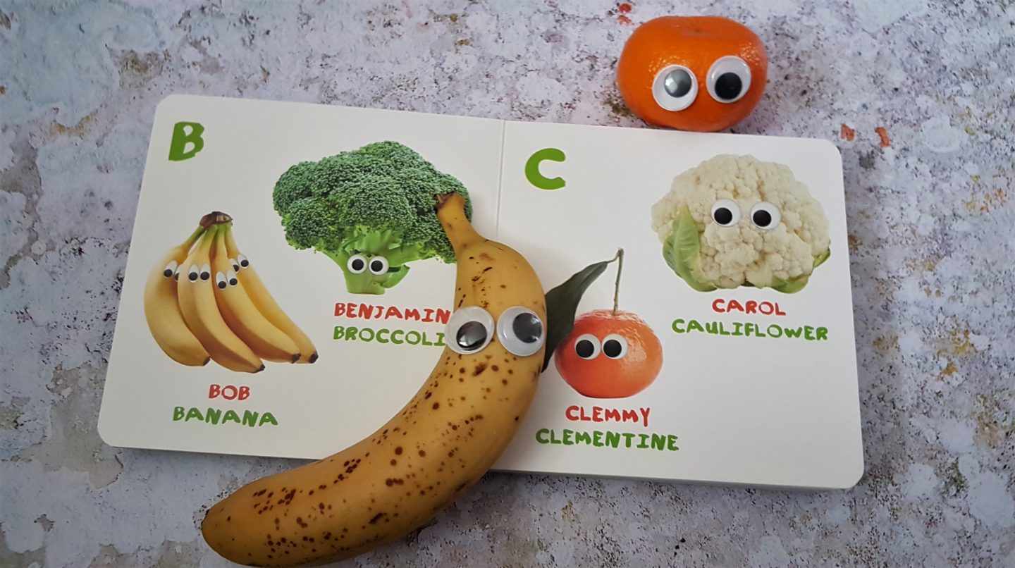 A-Z fruit and vegetables book from Googly Fruit