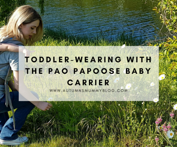 Toddler-wearing with the Pao Papoose baby carrier