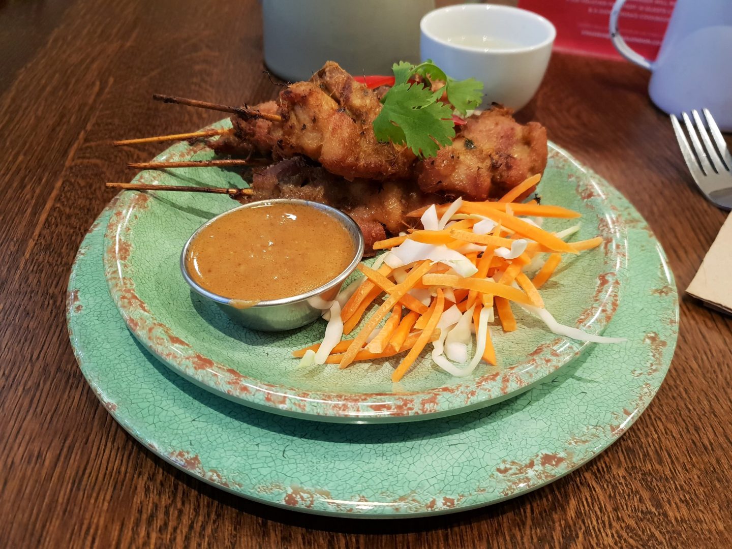 Chicken satay at Rosa's Thai Cafe, Bluewater