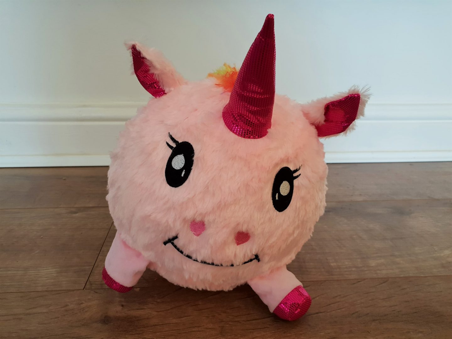 Fluffy pink unicorn ball from Smyths Toys at South Aylesford Retail Park
