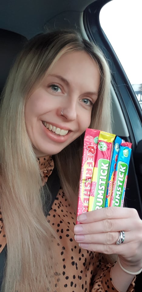 Swizzels sweets on a car journey