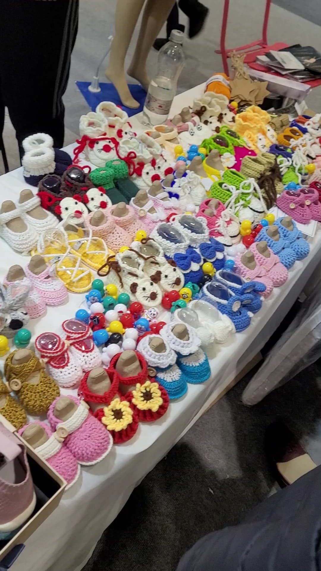 Baby booties at The Baby Show