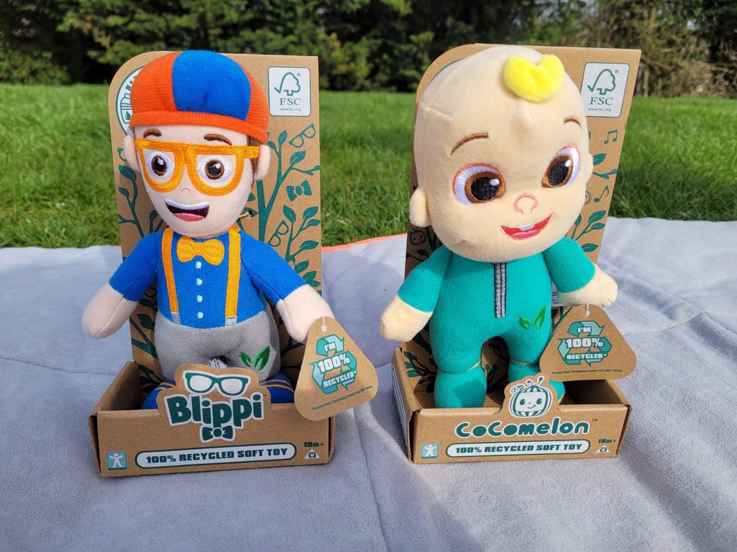 Eco Plush collection - Blippi and CoComelon JJ